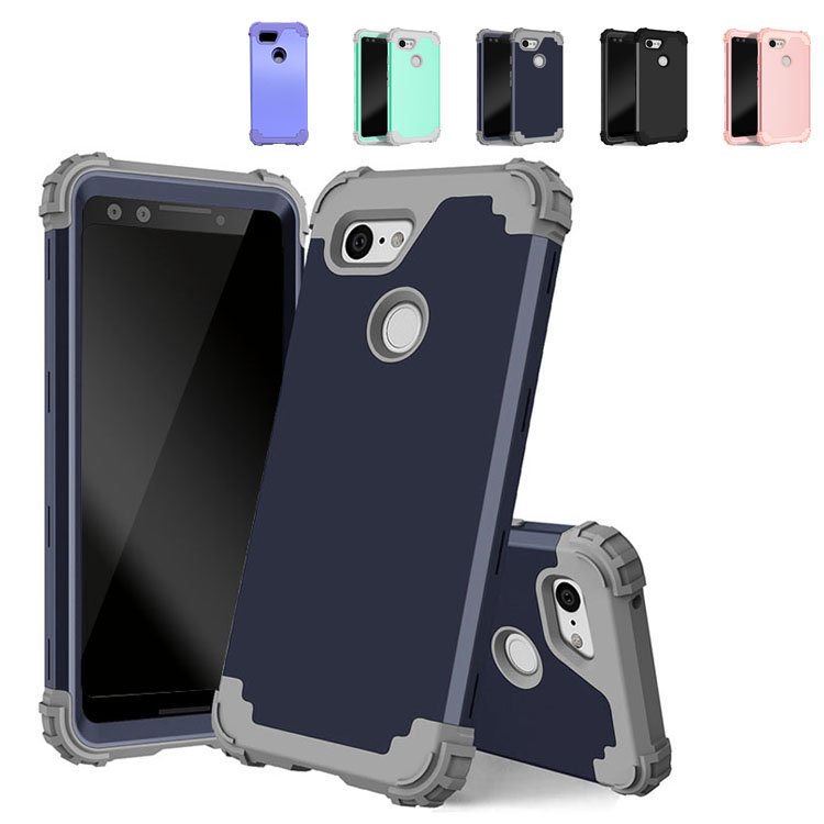 Google Pixel3 ケース/カバー 耐衝撃 TPU+PC 2重構造 カバーpixel3-57f