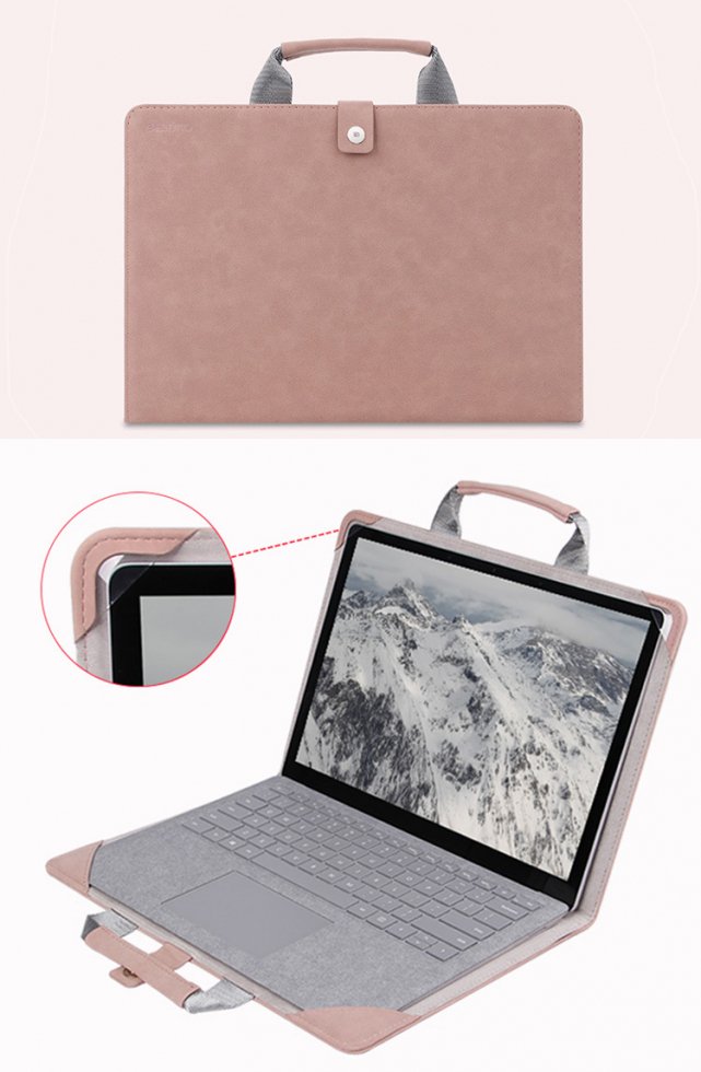 Surface Laptop2 ケース/カバー 手帳型 かわいい レザー 手提げ