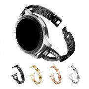Galaxy Watch 42MM/46MM用 交換バンド ステンレス ベルト ラインストーン ギャラクシーウォッチ メタル gw46mm-20j4-zw90126