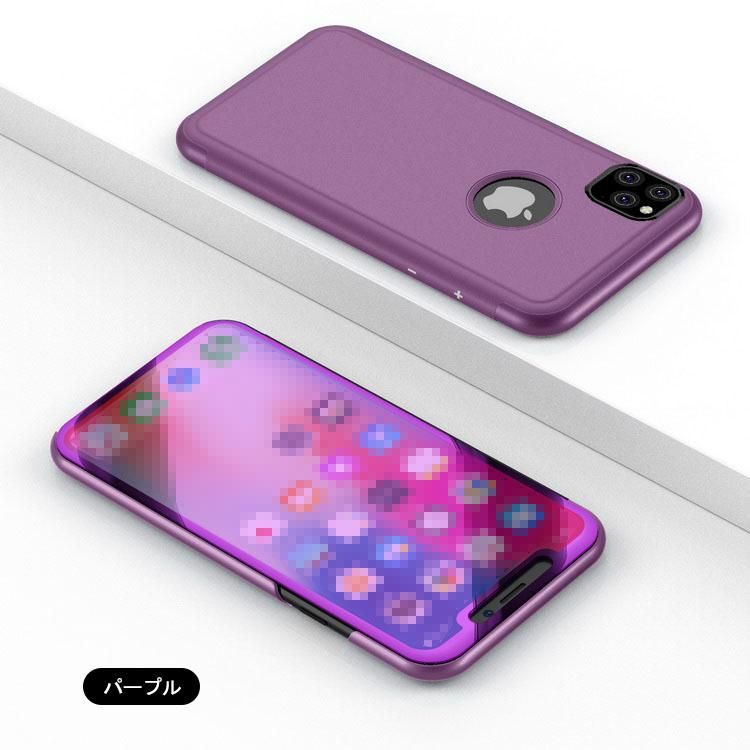 iPhone 11/ 11 Pro / 11 Pro Max ケース/カバー 2つ折り 液晶保護