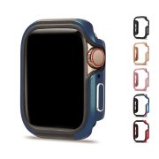Apple Watch Series 6/5/4/SE ケース カバー TPU + サイドアルミバンパー 44mm/40mm 液晶保護なし かっこいい かわいい おしゃれ 簡単装着 アップルウォッチ