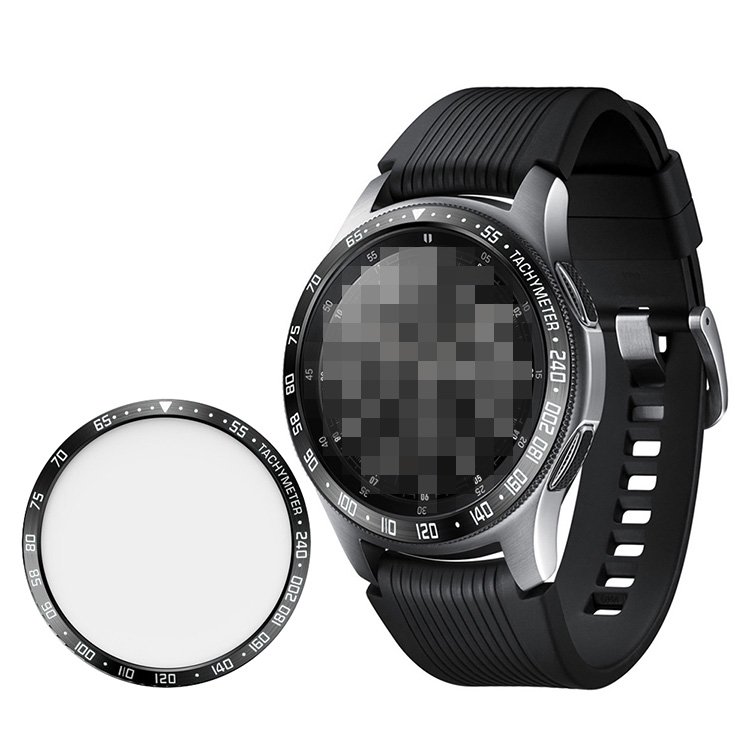 Galaxy Watch 46mm/42mm ベゼルリング 保護ケース ベゼルカバー 高級 ステンレス製 粘着式 スタイルリング スマートウォッチ飾り  - IT問屋