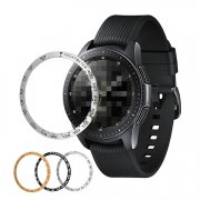 Galaxy Watch 46mm/42mm ベゼルリング 保護ケース ベゼルカバー 高級 ステンレス製 粘着式 スタイルリング スマートウォッチ飾り
