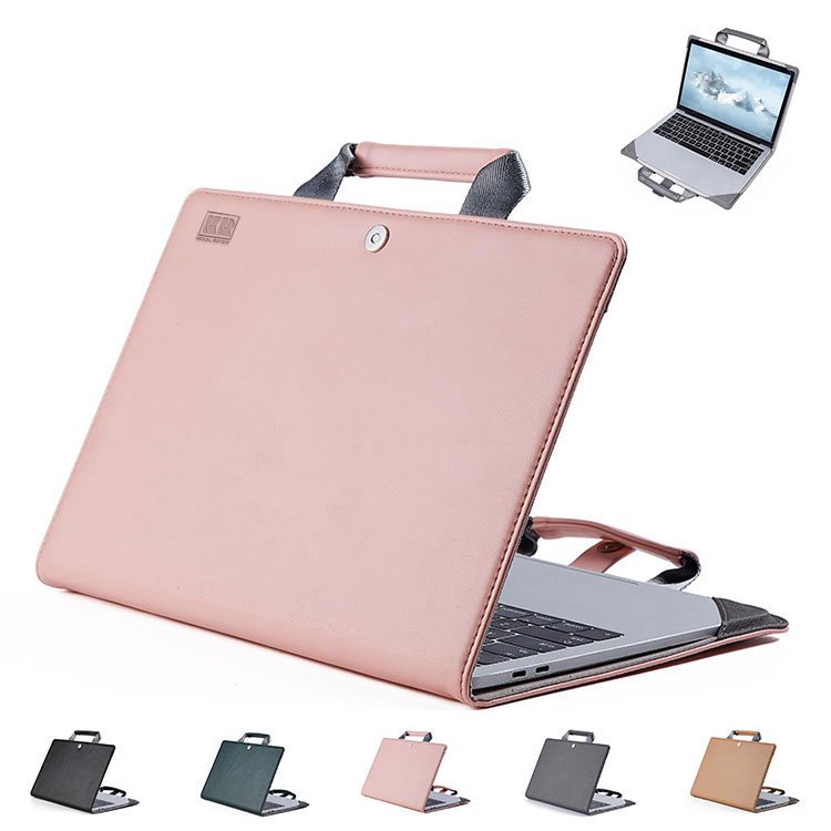 Macbook Pro (13.3 インチ) ケース 手提げ かばん カバー M2 軽量 かわいい 薄型 傷防止 手帳型 マックブックプロ PU レザー  おすすめ おしゃれ ノートパソコン - IT問屋