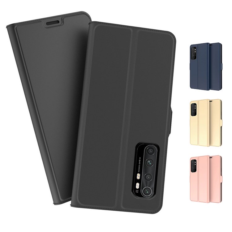 Xiaomi Mi Note 10 Lite ケース PU 手帳型 かわいい レザー シンプル