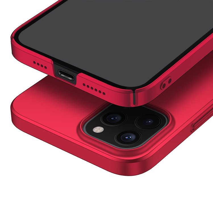 iPhone12 ケース 12/mini/Pro/ProMax ケース シンプル スリム プラスチック ハードケース 単色 タフカバー () #290  - IT問屋