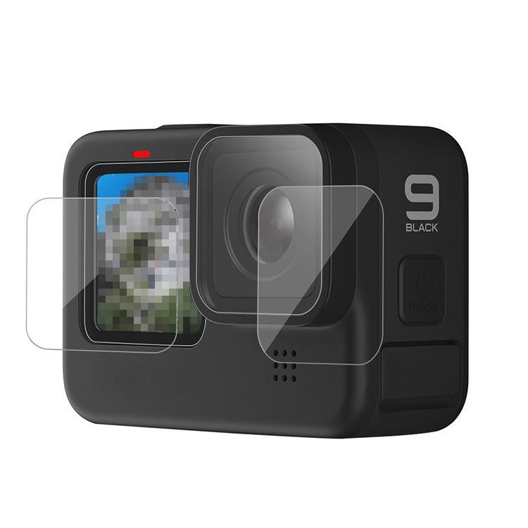 GoPro Hero9 Black 強化ガラス 液晶保護フィルム 硬度9H レンズ保護 +