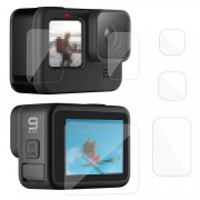 GoPro Hero9 Black 強化ガラス 液晶保護フィルム  硬度9H レンズ保護 + 液晶保護  ゴープロ ヒーロー9 ブラック ゴープロ 保護ガラス