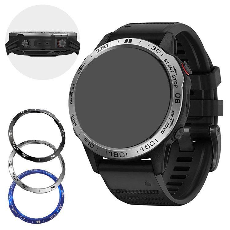 GARMIN(ガーミン) Fenix 6x /6x Pro ベゼルリング 保護カバー ベゼル