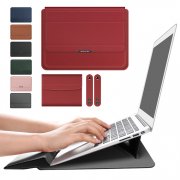 HP ProBook 430 G8 (13.3インチ) ケース/カバー 電源収納ポーチ付き  セカンドバッグ型 スタンド機能 レザーケース/カバー  -SG-