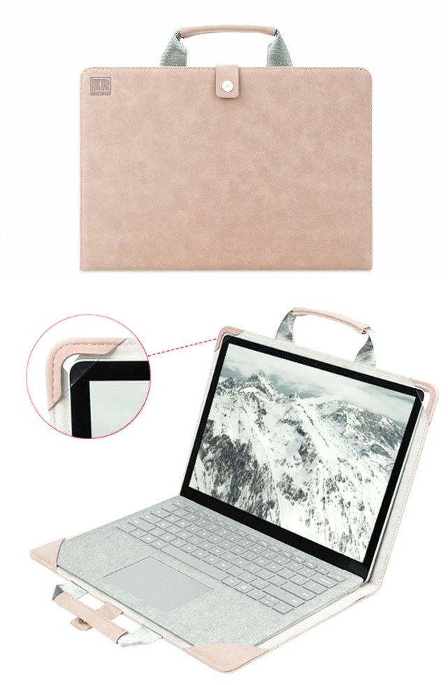 Surface Laptop Go 3/Go 2/Go (12.4インチ) ケース かわいい カバー 手帳型 レザー 手提げかばん おしゃれ  サーフェス ラップトップ Go/Go2 おすすめ おしゃれ - IT問屋