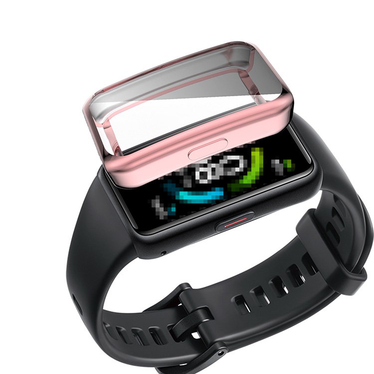 HUAWEI Band 6 ケース/カバー TPU メッキ 液晶保護 耐衝撃 レディース メンズ 保護カバー ファーウェイ バンド 6 保護ケース -  IT問屋