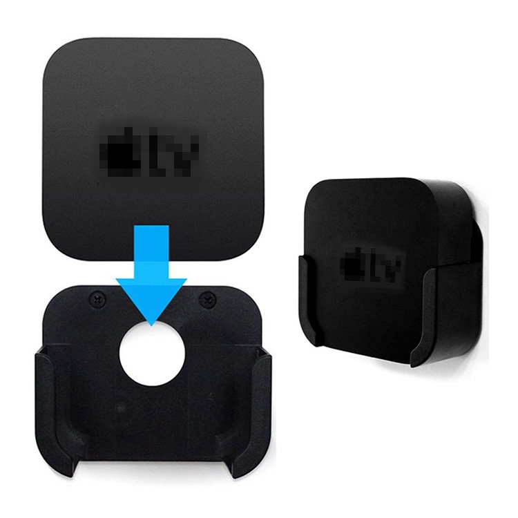 Apple TV 4K 第3世代 第2世代 第1世代 対応 マウント カバー プラスチック ホルダー 壁掛け ブラケット 2022 / 2021 /  2017 モデル ブラック アップル TV-SG- - IT問屋