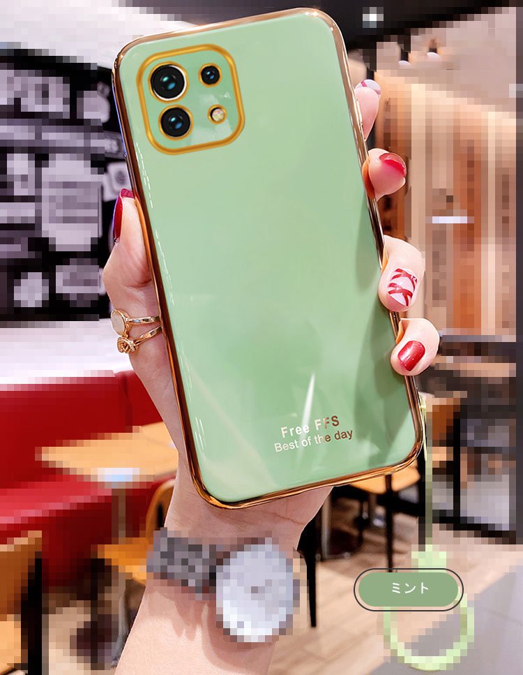 XiaomiのMi 11 Lite 5G ミントグリーン カード収納ケースつき - スマートフォン本体