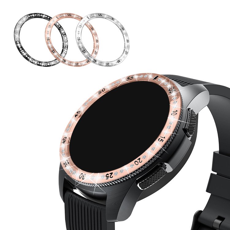 Galaxy Watch 4 Classic 42mm/46mm ベゼルリング 保護カバー ベゼルリングフレーム ステンレス 粘着式  スマートウォッチケース - IT問屋