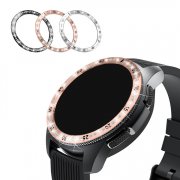 Galaxy Watch 4 Classic 42mm/46mm ベゼルリング 保護カバー  ベゼルリングフレーム ステンレス 粘着式 スマートウォッチケース