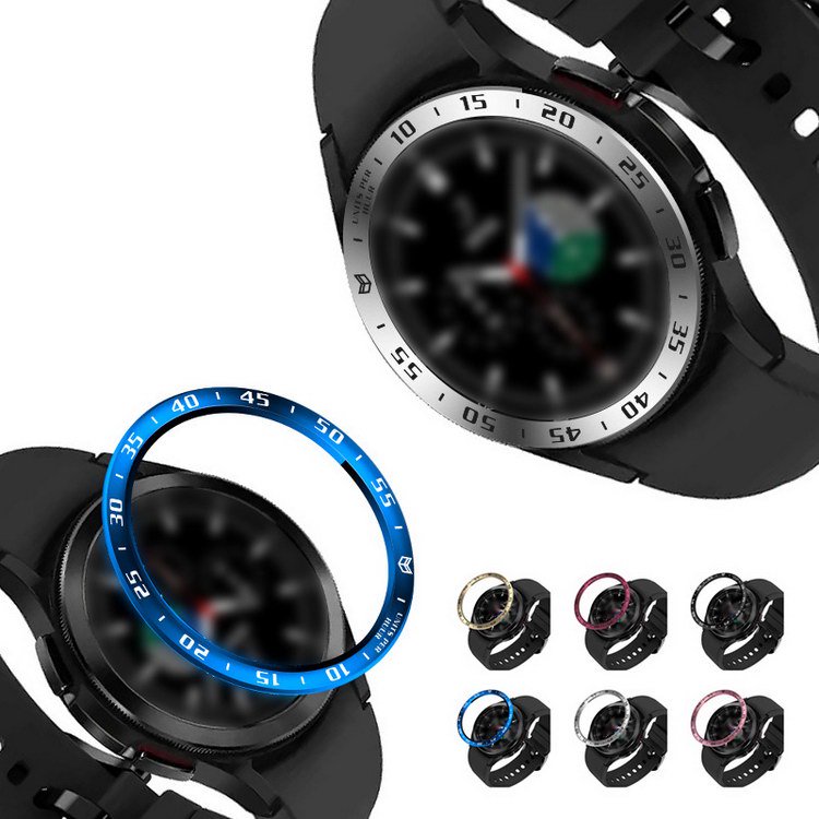 Galaxy Watch 4 Classic 42mm/46mm ベゼルリング 保護カバー ...