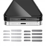 iPhone13 ケース  13 mini/13 Pro/13 Pro Maxマイクロフォン ダストガード スピーカーカバー ゴミ 金属 粉塵防止4枚セット アイフォン13 -49