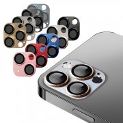 iPhone13 カメラカバー カメラ保護 mini/Pro/Pro Max 保護 アルミ 金属性 強化ガラス付き レンズ プロテクター  -114
