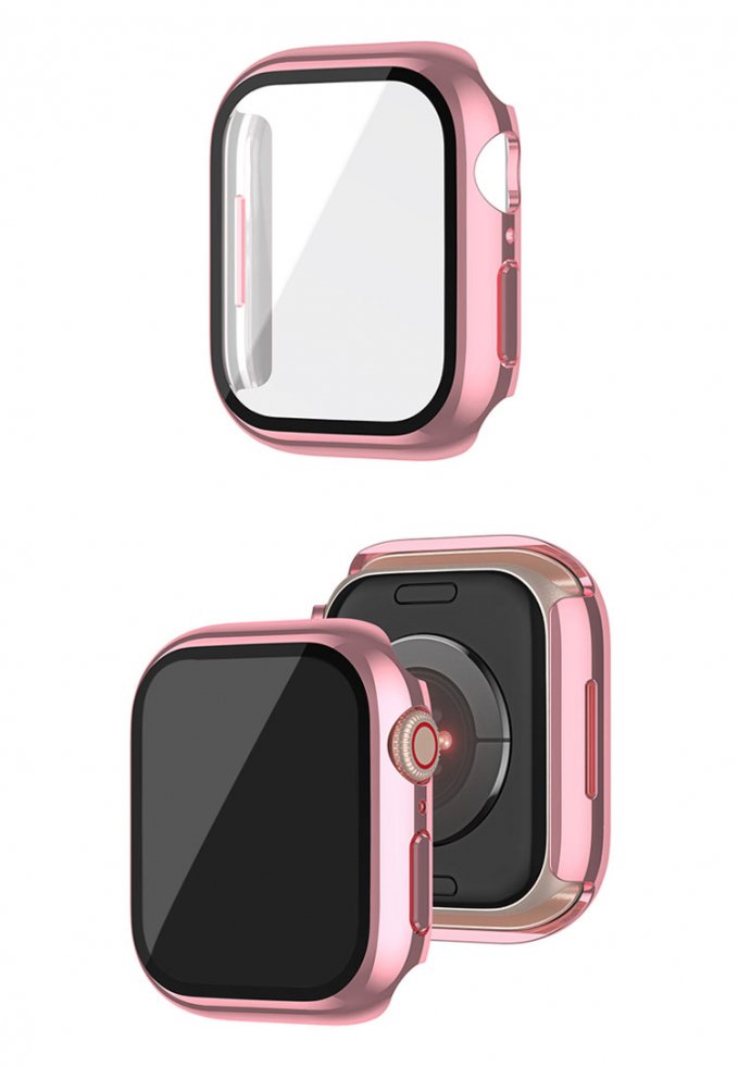 Apple Watch Series 8/7 ケース ガラスフィルム カバー 全面保護 液晶カバー アップルウォッチ 7 41mm/45mm  フィルム一体 装着簡単 - IT問屋