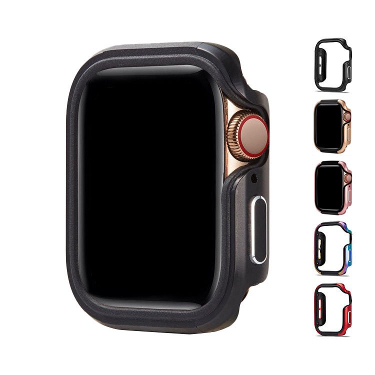 Apple Watch Series 9/8/7 ケース/カバー TPU＆サイドアルミバンパー ...