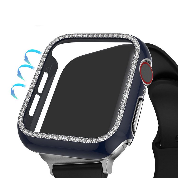 Apple Watch Series 8/7 ケース ガラスフィルム ケース カバー かわいい ラインストーン きらきら 液晶カバー DDM2  IT問屋