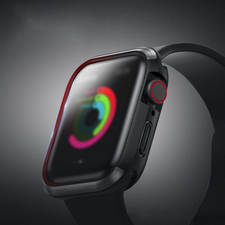 Apple Watch Series 8/7 ケース/カバー TPU＆サイドアルミバンパー