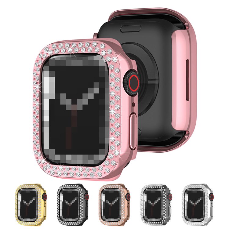 Apple Watch Series 9/8/7 カバー かわいい ラインストーン プラスチック ケース 41mm/45mm アップルウォッチ  シリーズ8/7 ハードケース - IT問屋