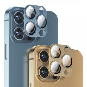 Apple iPhone13 / 13 mini / 13 Pro / 13 Pro Max カメラレンズカバー 保護 アルミ 金属性 強化ガラス付き レンズカバー 【送料無料】