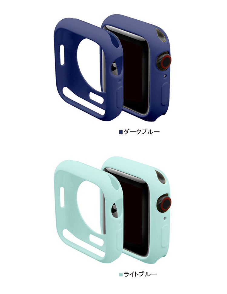 Apple Watch Series 9/8/7 ケース シンプル メッキ カバー アップル