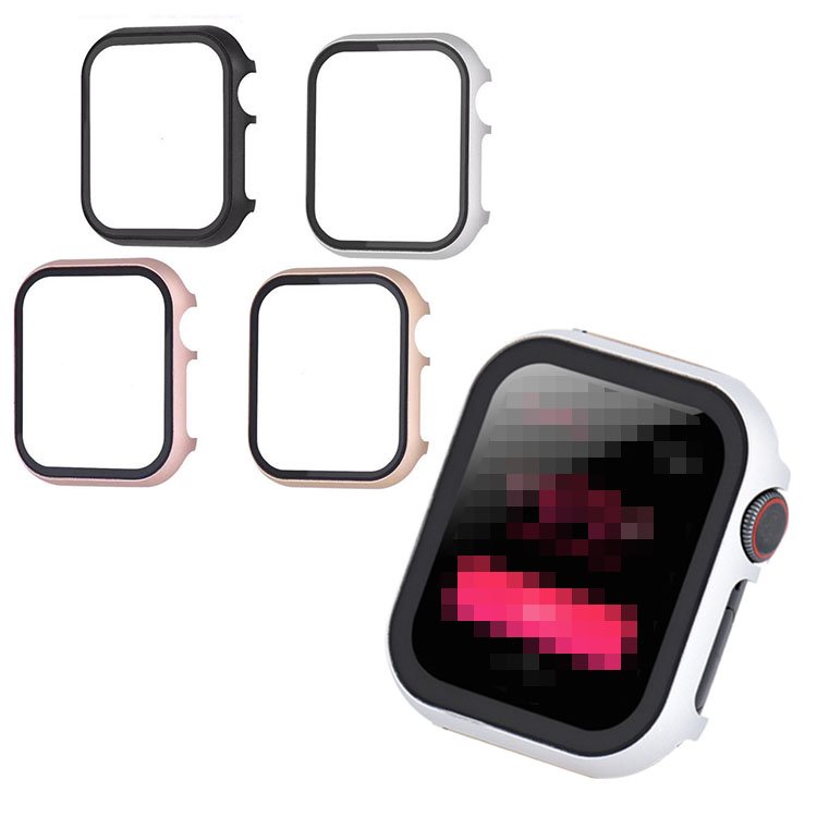 Apple Watch Series 9/8/7 ケース / カバー 強化ガラス（ガラス