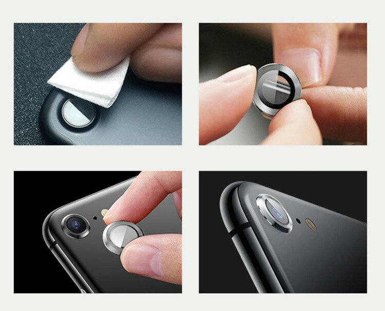 iPhone カメラレンズカバー 3個セット カメラカバー 保護フィルム スマホレンズ 保護カバー リング型 耐衝撃 割れ防止 傷防止 指紋 汚れ 1
