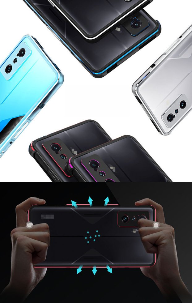 Xiaomi POCO F4 GT/Redmi K50 Gaming/Redmi K50 Gaming バンパー ケース カメラレンズ 保護 アルミ  バンパー かっこいい アルミサイドバンパ - iPhone16 バンパー ケースのIT問屋