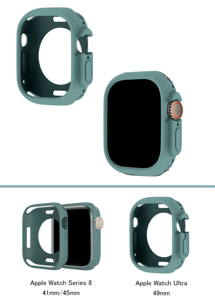 Apple Watch Ultra ケース Apple Watch Series 8 アップルウォッチ シリーズ8/7/ウルトラ  41mm/45mm/49mm ソフトケース 保護ケース 装着簡単 - IT問屋