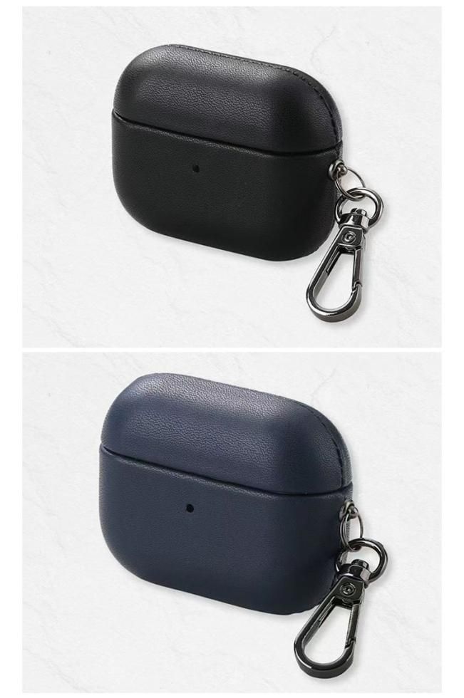 AirPods Pro2 ケース 2022モデル 第2世代 カラビナ付き レザー調