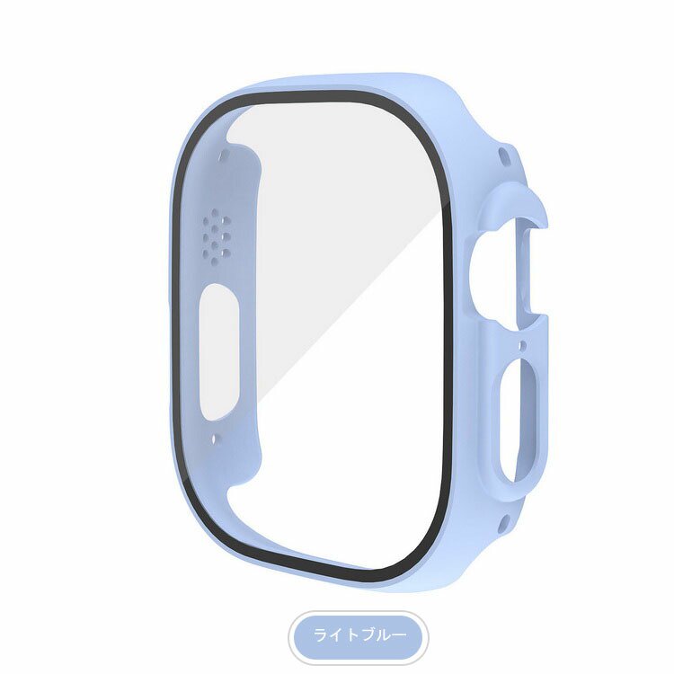 Apple Watch Series 9/8/7/Ultra 2/1 ケース カバー 強化ガラス