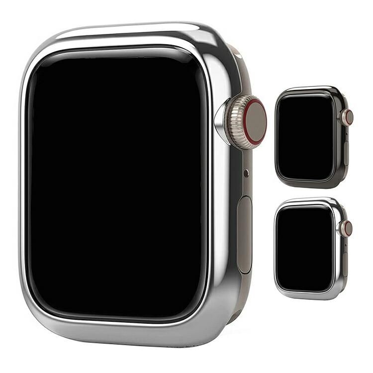 Apple Watch Series 8 カバー/ケース ステンレスバンパー 41mm/45mm ...