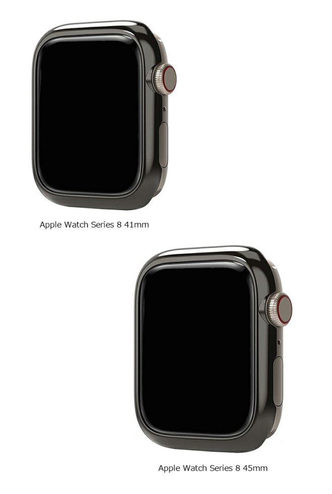 Apple Watch Series 8 カバー/ケース ステンレスバンパー 41mm/45mm