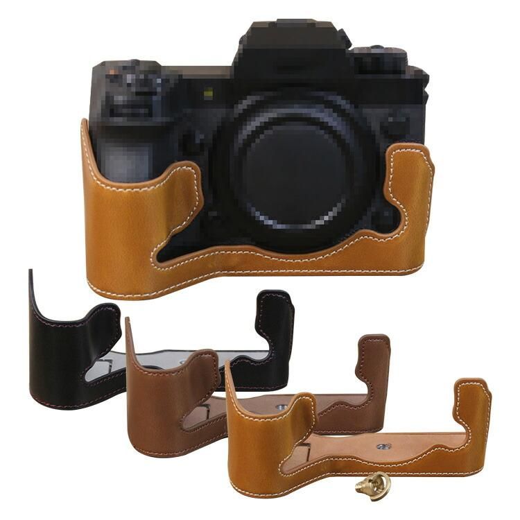 FUJIFILM X-H2S ケース PUレザーハーフケース ハーフカバー 保護 FUJIFILM X-H2S ケース PUレザーハーフケース ハーフカバー 保護