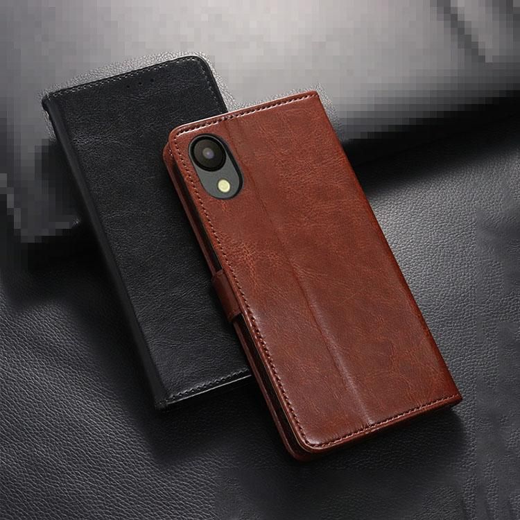 Galaxy A23 5G ケース 手帳型 カバー スタンド機能 カード収納 PUレザー 手帳型レザーケース サムスン ギャラクシーA23 IT問屋 ◇Galaxy A23 ◇シンプルレザー(合皮) ブラウン 茶 ◇ R2