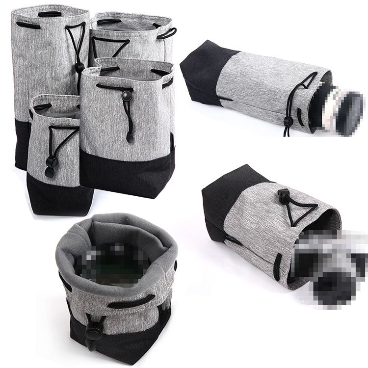 Neewer カメラレンズ用ポーチ/袋「4個、4サイズ」厚い保護バッグ 巾着デザ