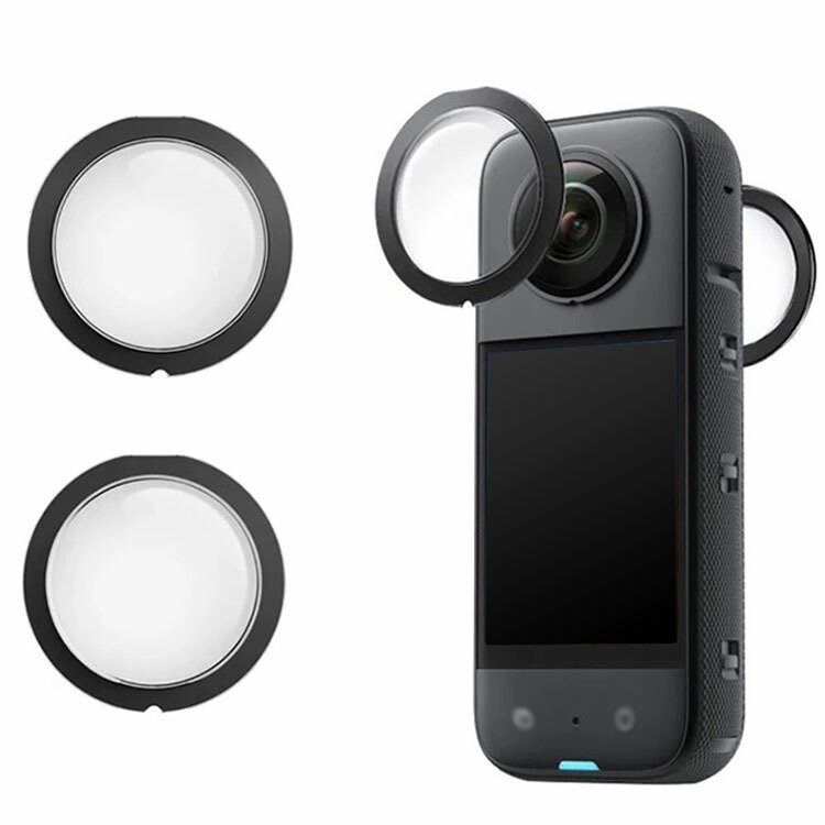 Insta360 X3 カメラレンズカバー レンズプロテクター カメラレンズ保護フィルム 粘着式レンズ保護フィルター 粘着式レンズガード  インスタ360 HD 保護フィルム - IT問屋