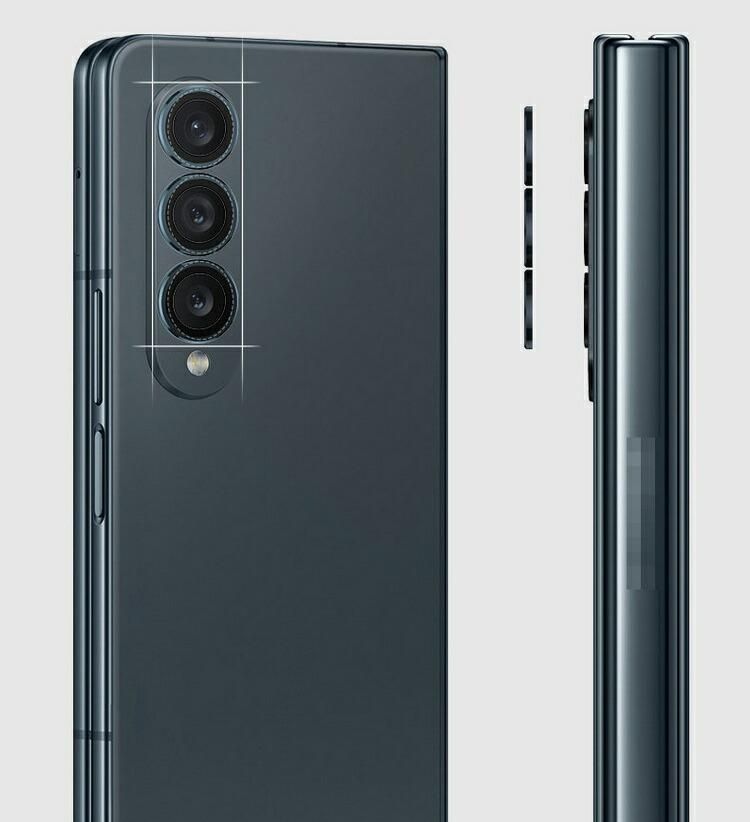 賜物 Samsung Galaxy Z Fold4 5G カメラ保護ガラスフィルム カメラレンズ保護カバー 飛散防止 アルミニウム合金 強化ガラス製  独立型 キズ防止 カメラカバー