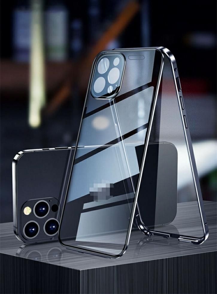 iPhone14 シリーズ ケース 全面 強化ガラス アルミ バンパー