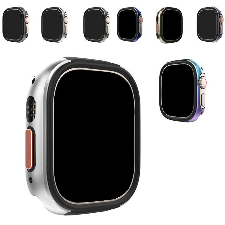 Apple Watch Ultra 2/1 カバー 耐衝撃 ケース バンパー TPU + アルミ 簡単装着 かっこいい アップルウォッチ ウルトラ  49mm 軽量 液晶保護なし - iPhone16 バンパー ケースのIT問屋