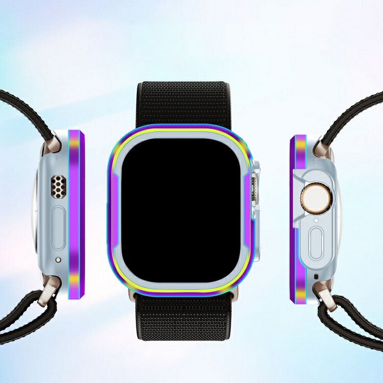Apple Watch Ultra 2/1 バンパー ケース 耐衝撃 TPU＆アルミ 49mm