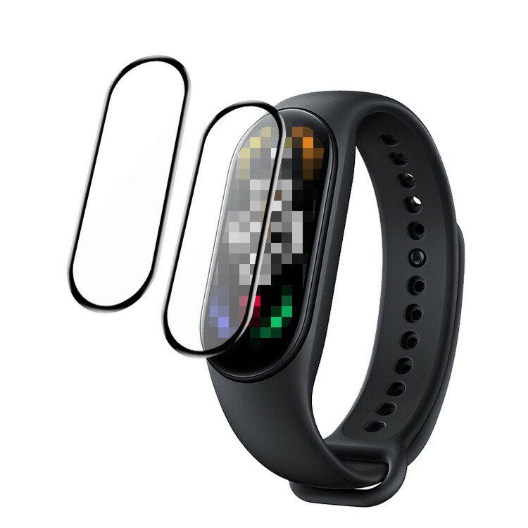 For シャオミ Xiaomi Band 8 用 ケース カバー ガラスフイルム一体型ケース 【NOUKAJU】For Xiaomi Mi Smart  Band 8 ケース 保護カフィルム 一体 思い出深い 保護ケース PC+強化ガラスフ 保護 カバー 一体型 全面保護 超薄型 装着簡単 耐衝撃  高透過率 カバー 衝撃吸収 防塵 (