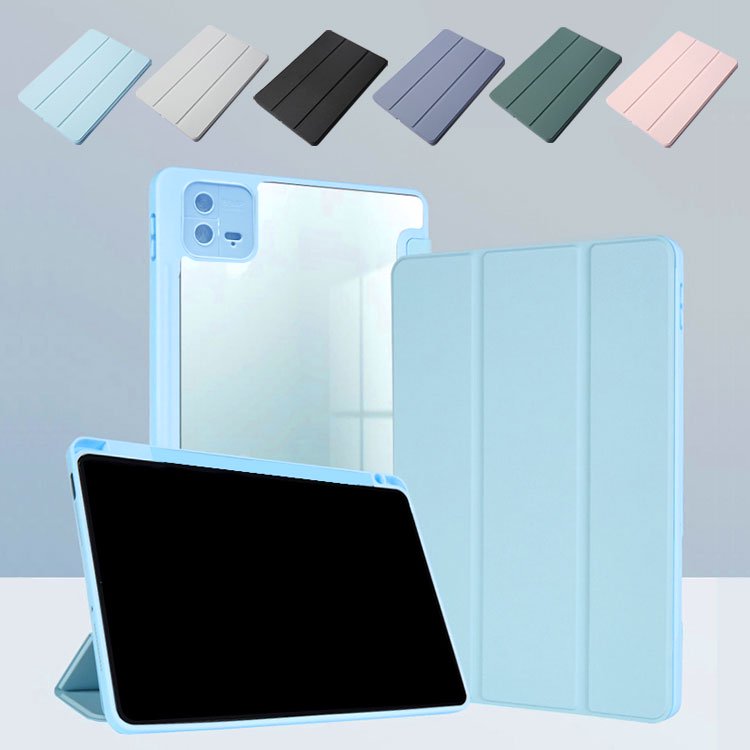 xiaomi pad ケース カバー 11.2インチ 手帳型背面半透明 シャオミ 小米 パッド 手帳型ケースカバータブレットケース/カバー  IT問屋