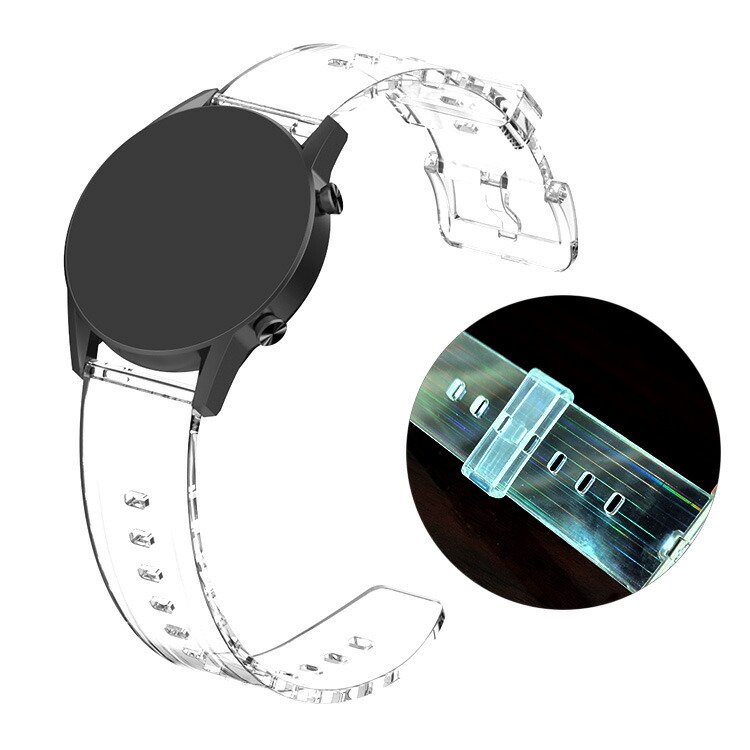 Galaxy Watch6/6 Classic/5/5 Pro ベルト 透明 TPU バンド幅20mm