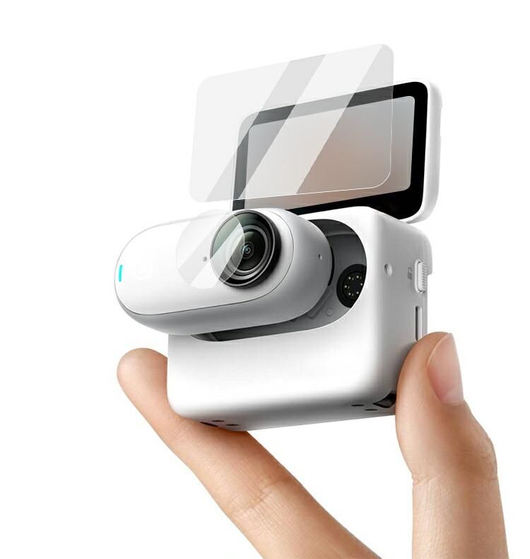 Insta360 GO 3 ガラスフィルム 強化ガラス カメラレンズ+液晶保護